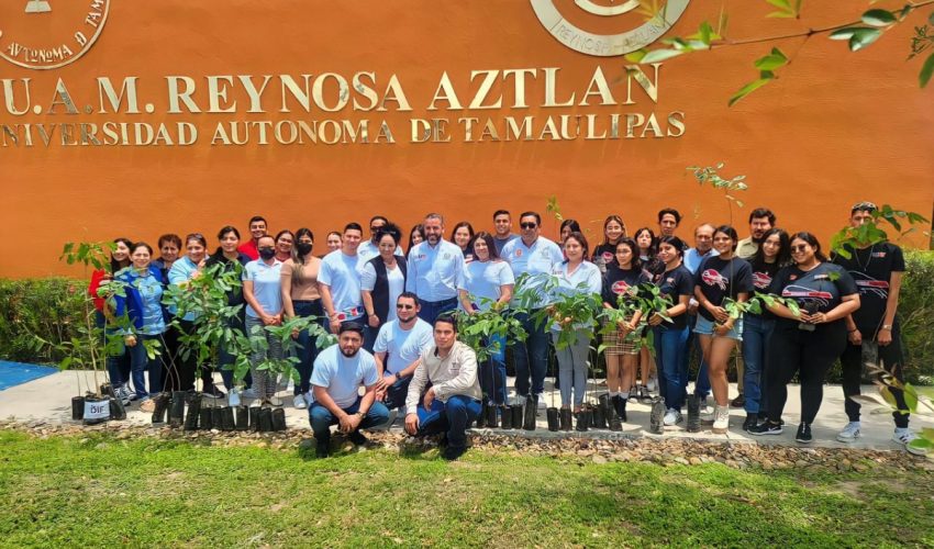 Injuve Tamaulipas realiza importante donación de  árboles a universidades de Reynosa