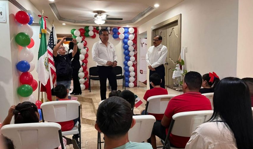 Entrega Instituto Tamaulipeco para los Migrantes 150 actas de doble nacionalidad a niñas, niños y adolescentes en Nuevo Laredo