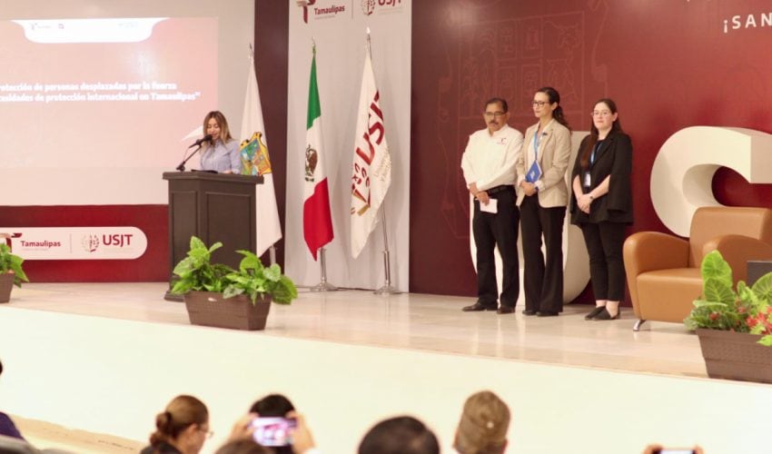 Promueve ITM magna conferencia a servidores públicos y cadetes de la USJT por parte de la ACNUR