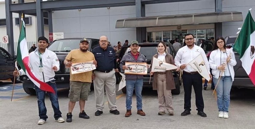 Recibe Instituto Tamaulipeco para los Migrantes a más de 120 vehículos de la Caravana  “Arroyo Seco”