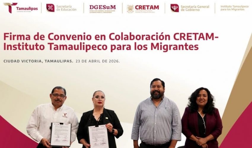 Tamaulipas articula educación y migración con alianza ITM–CRETAM