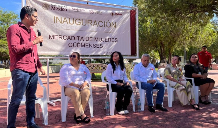 Inauguran “Mercadita de Mujeres Güemenses” para fomentar el emprendimiento femenino: IMT