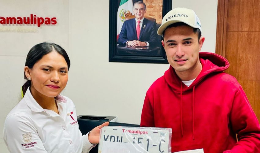 Facilitan pago de derechos vehiculares y entrega de placas para tamaulipecos que radican en Nuevo León
