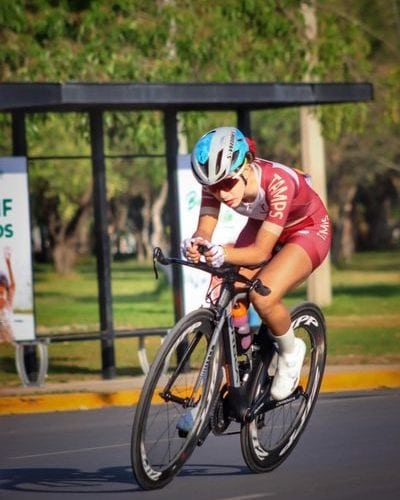 Gana Atzi Reyes doble medalla de plata en Nacional de Ciclismo