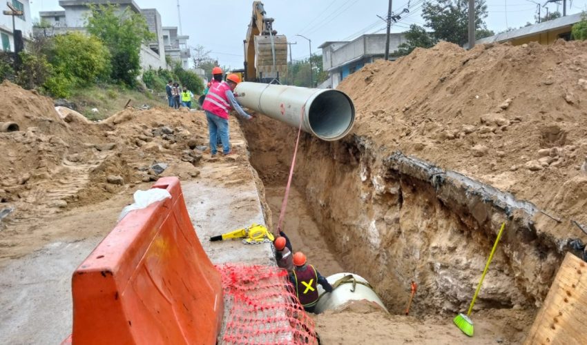 Rehabilita Obras Públicas red de agua potable en Ciudad Madero
