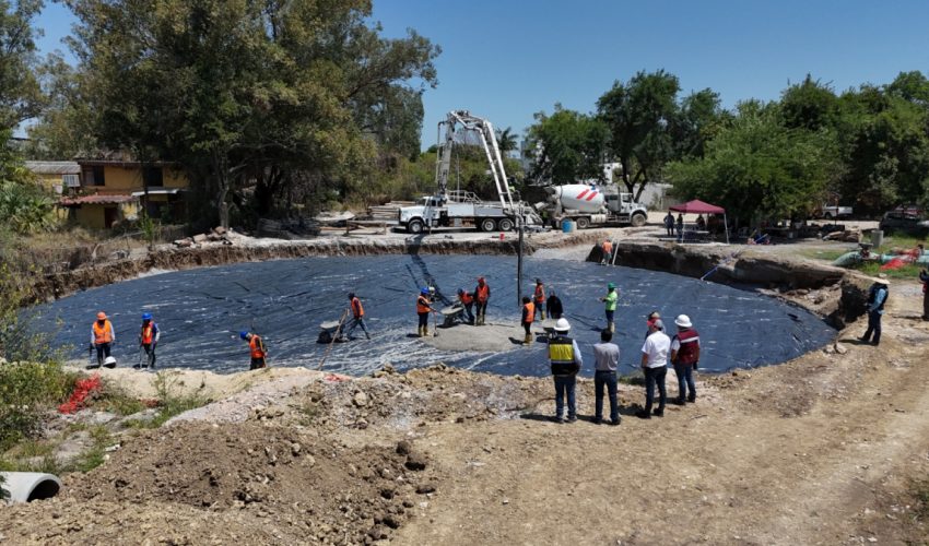 Construye Gobierno de Tamaulipas tanque de almacenamiento de agua potable en Victoria