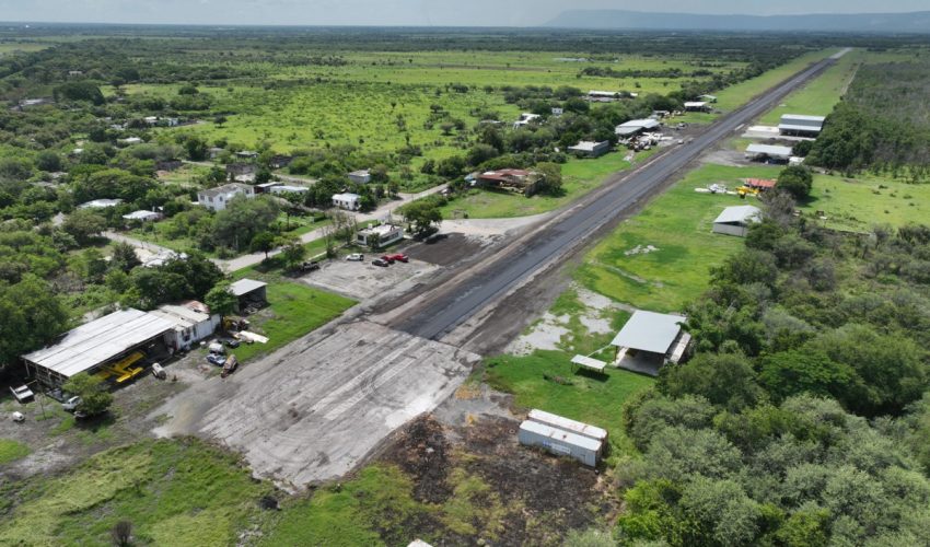 Rescata gobierno de Américo aeródromo de Ciudad Mante para fortalecer al campo