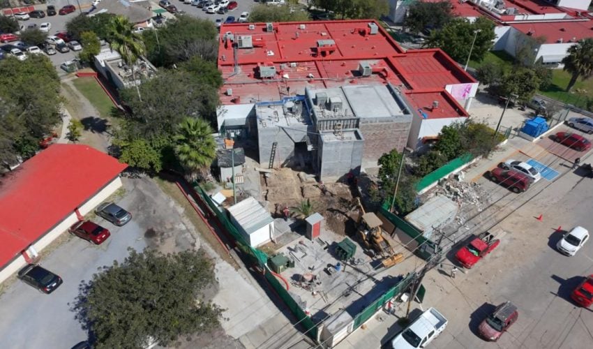 Realiza Gobierno del Estado obras complementarias en Centro Oncológico de Victoria