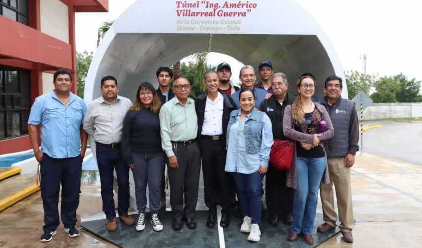 Acerca Obras Públicas a estudiantes la ingeniería aplicada en una de las carreteras más estratégicas de Tamaulipas
