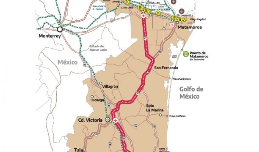 Corredor del Golfo Norte conectará todas las regiones de Tamaulipas