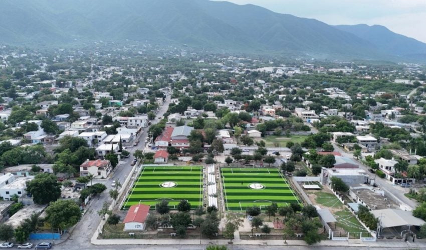 Fortalece Tamaulipas el Mundial Social con canchas deportivas