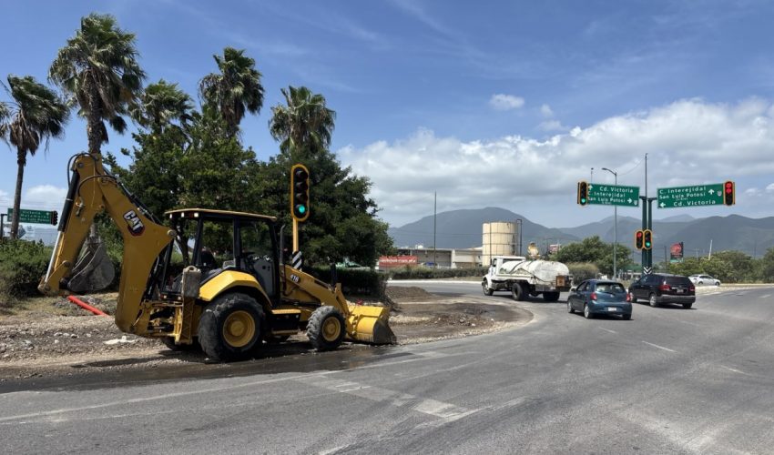Realiza Gobierno de Américo adecuaciones viales en la capital para mejorar fluidez vehicular