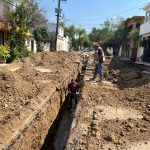 Continúan Trabajos de Red Sanitaria en Calles de Ciudad Victoria, Tamaulipas
