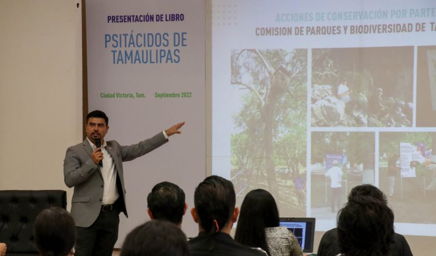 Presenta la Comisión de Parques y Biodiversidad, libro sobre psitácidos en Tamaulipas