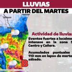 Zona de inestabilidad generará lluvias en Tamaulipas del martes al sábado: Coordinación de Protección Civil