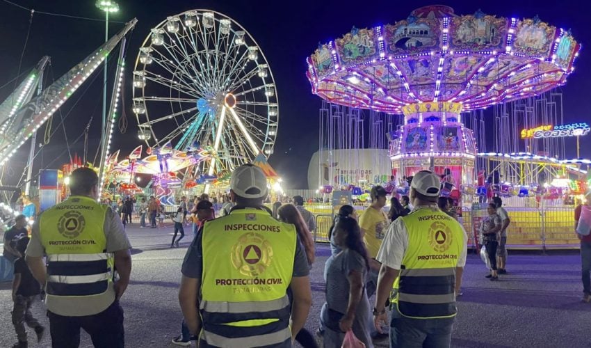 Personal de Protección Civil brinda seguridad a los asistentes de la Feria Tamaulipas
