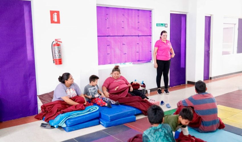DIF Tamaulipas pone a disposición espacios para albergar a familias ante bajas temperaturas