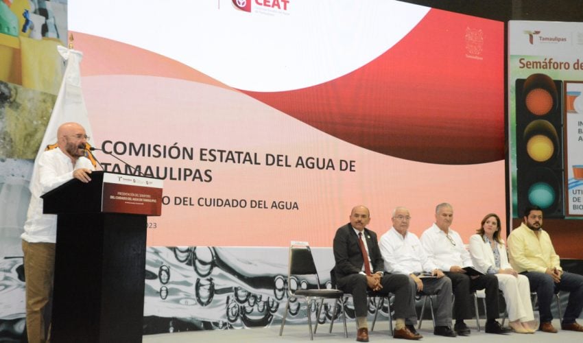 Presentan y ponen en funcionamiento el Semáforo del Cuidado del Agua en Tamaulipas