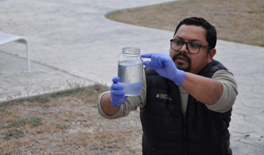 Recibe personal de la Secretaría de Recursos Hidráulicos capacitación para muestreo de aguas residuales