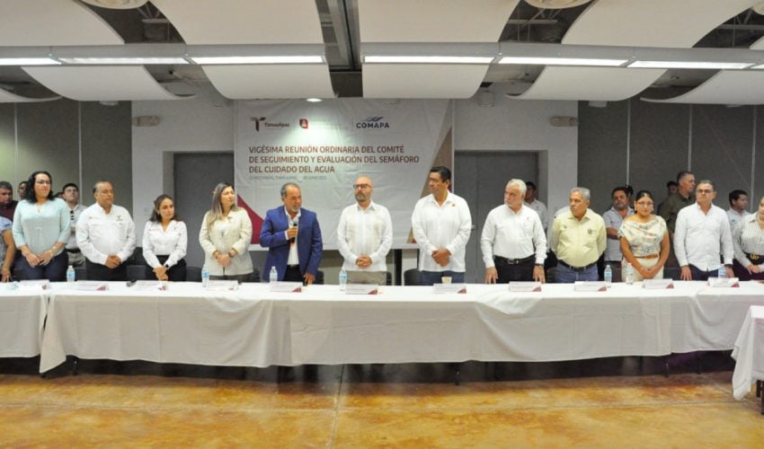 Presenta Secretaría de Recursos Hidráulicos actualización de los colores del Semáforo del Cuidado del Agua para Tamaulipas con vigencia en junio