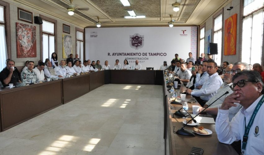 Realiza Gobierno de Tamaulipas reunión de supervisión ante la creciente del río Pánuco