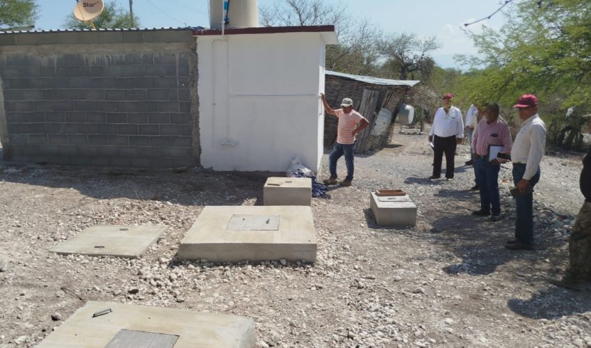 La Secretaría de Recursos Hidráulicos beneficia con biodigestores al ejido Plan de Ayala en Jaumave, Tamaulipas