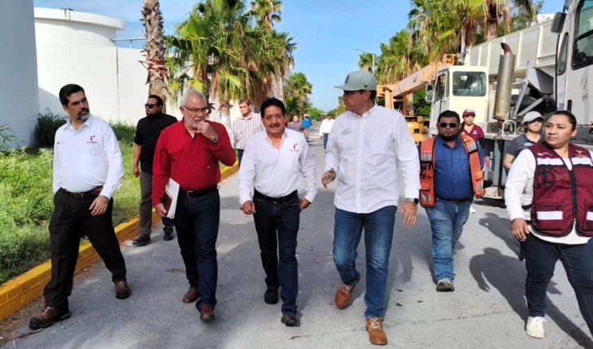 Supervisa Secretaría de Recursos Hidráulicos avances en obras de la PITAR en Nuevo Laredo