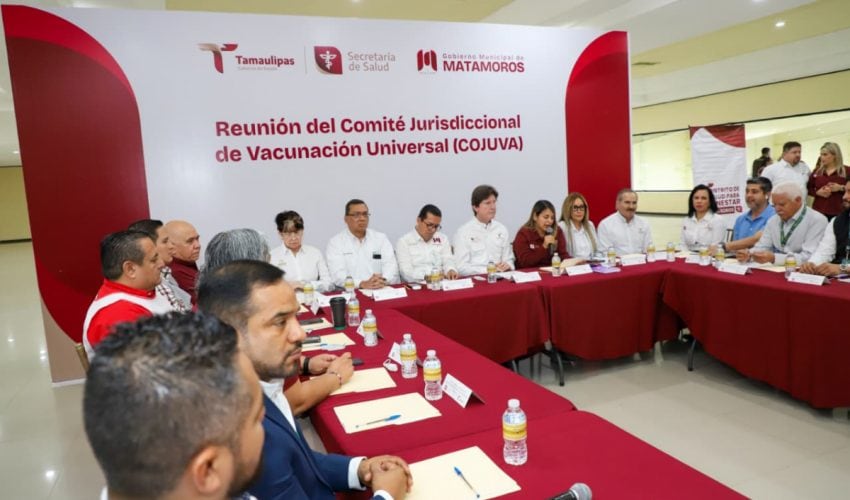 Acuerdan empresarios y el Sector Salud reforzar la vacunación en Matamoros
