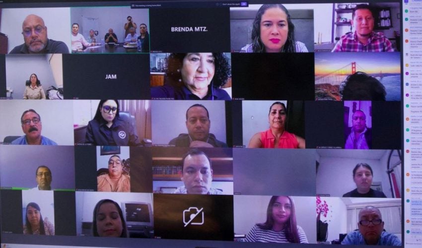 Reunión vía zoom con las y los enlaces de la Comisión Anticorrupción y OIC Municipal del estado