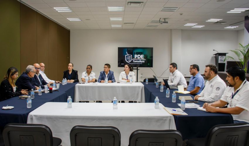 Reunión para la conformación de equipos de trabajo con la Fiscalía General de Justicia del Estado de Tamaulipas