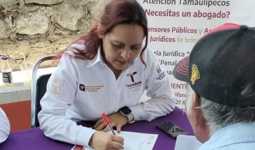 Brinda Instituto de Defensoría Pública de Tamaulipas más de 15 mil atenciones durante el primer semestre de 2025