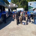 Guardia Estatal refuerza vigilancia con binomios caninos en la Central de Autobuses de Victoria