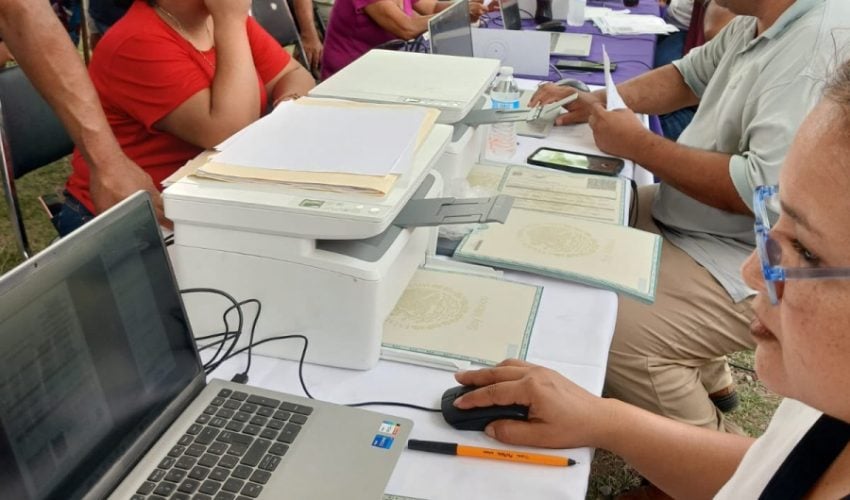 Acercó Registro Civil servicios y trámites a familias de Antiguo Morelos durante la Brigada Transformando Familias
