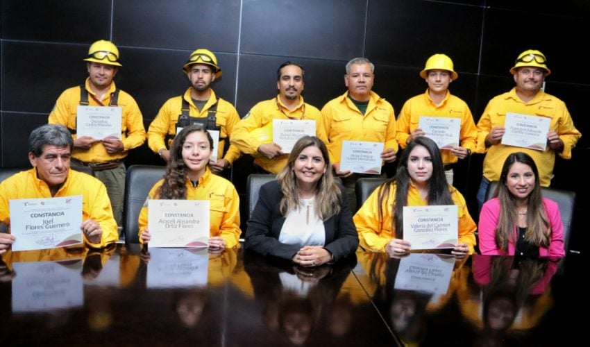 Reconoce SEDUMA valor y dedicación de brigadistas por combate a incendio forestal