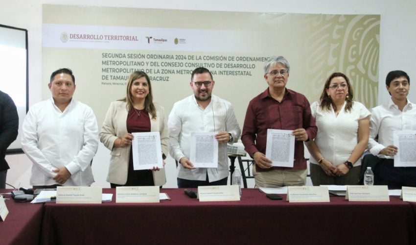 Concretan Tamaulipas y Veracruz zona metropolitana interestatal