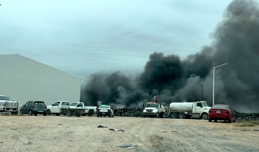 Quema de llantas para obtener alambre provocó incendio en Reynosa: PAUT
