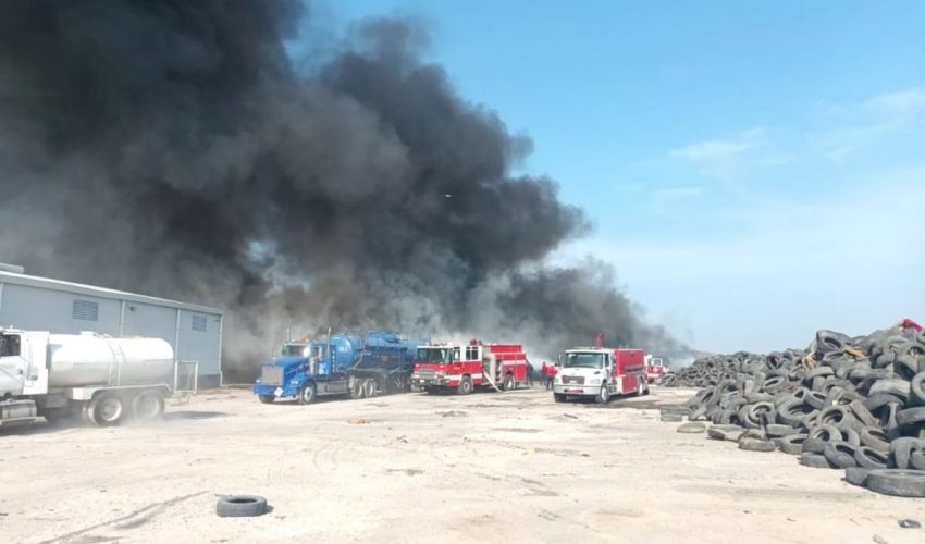 Denuncia PAUT quema ilegal de llantas; investigará fiscalía