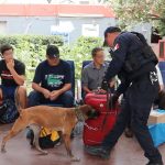 Binomios Caninos de la Guardia Estatal mantienen vigilancia en Central de Autobuses