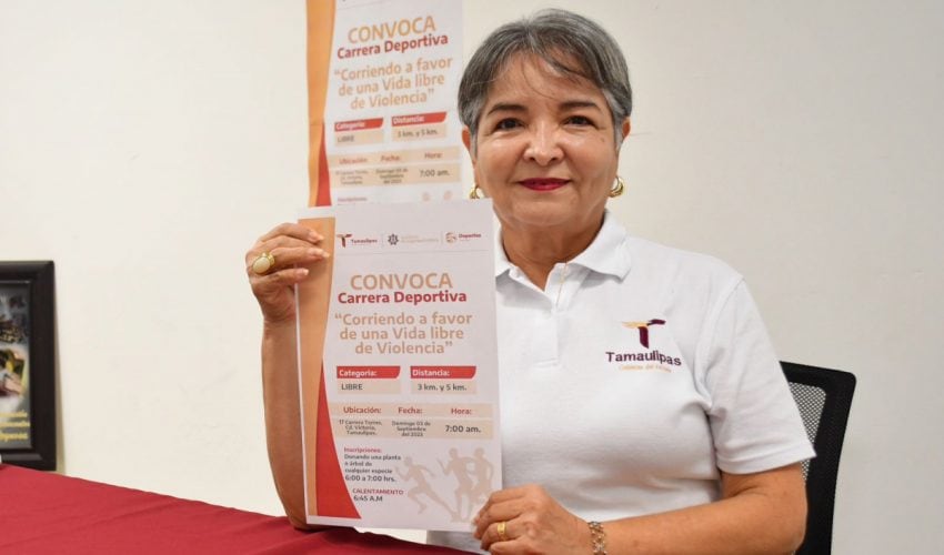 Invita SSPT a la carrera “Corriendo a favor de una vida libre de violencia’’