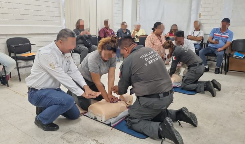 Personal de tres CEDES en Tamaulipas reciben capacitación de Protección Civil