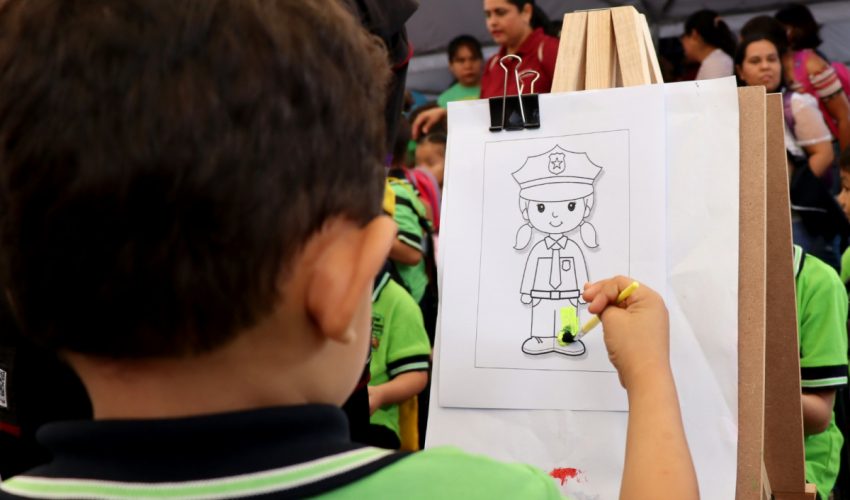 Estudiantes visitan stand de la SSPT en la Feria Tamaulipas 2023