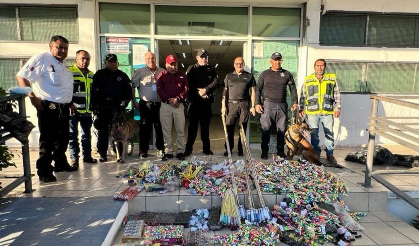 Guardia Estatal participa en operativo de verificación de venta de pirotecnia