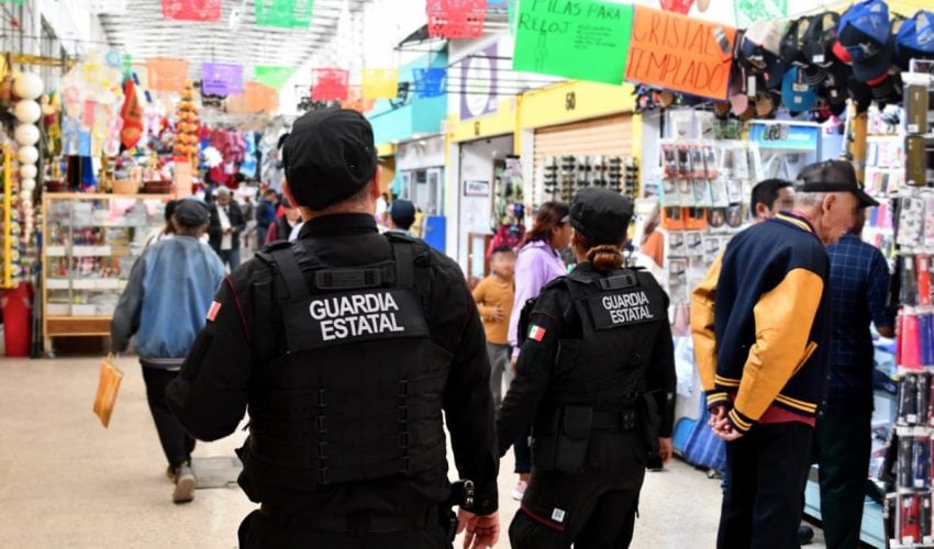 Guardia Estatal mantiene labores preventivas en carreteras y centros comerciales