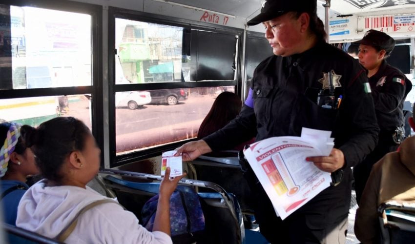 Con Operativo “Ruta Segura” Guardia Estatal de Género previene violencia en transporte público