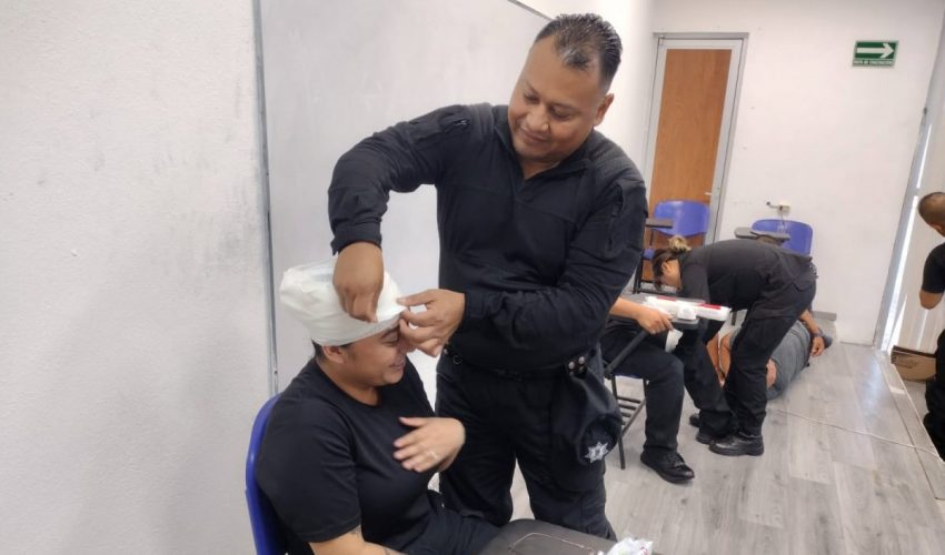 Capacita SSPT al personal operativo con Curso de Medicina Táctica Policial