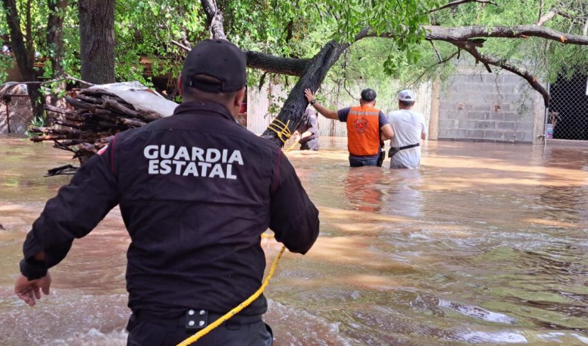 Realiza Guardia Estatal labores de auxilio en comunidades aledañas a ríos a través del Plan Tamaulipas