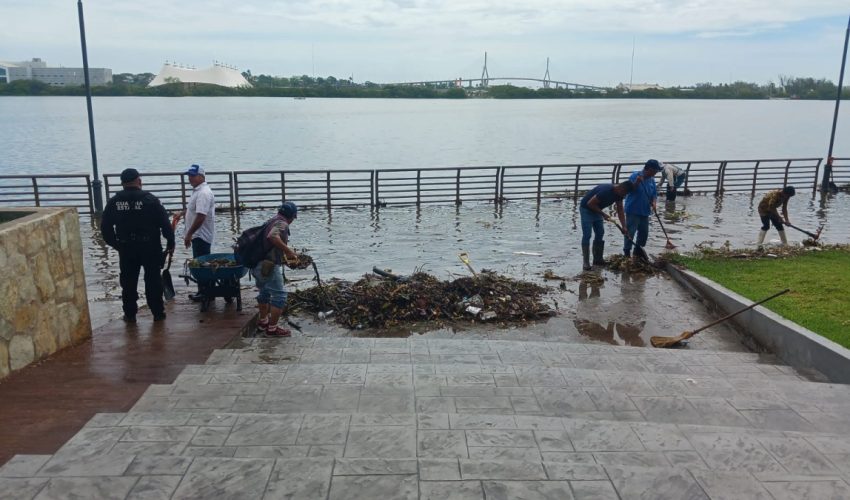Guardia Estatal mantiene vigilancia tras desborde de Laguna del Carpintero