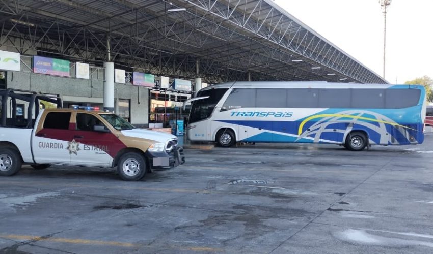 Mantiene Guardia Estatal proximidad en centrales de autobuses