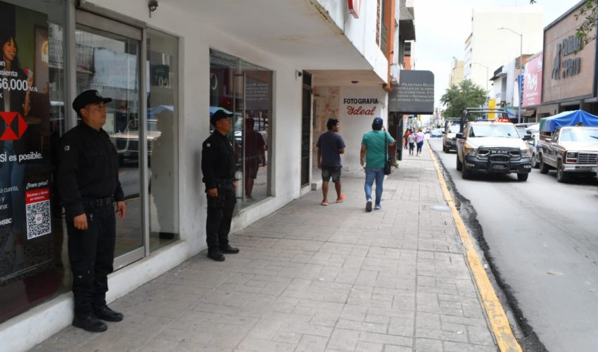 Proximidad de la Guardia Estatal en bancos y zonas peatonales preserva seguridad en vacaciones