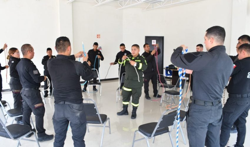 Continúa Guardia Estatal preparación para atender diferentes emergencias